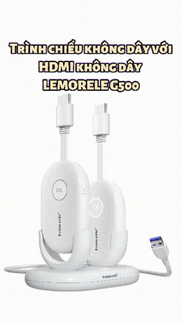 Lemorele G500 – Bộ chiếu HDMI không dây chuyên nghiệp
