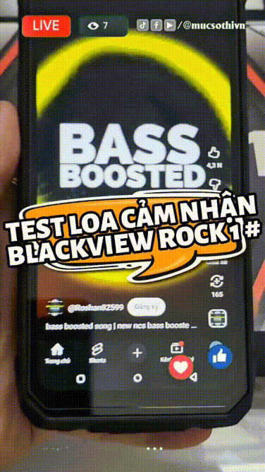 #Trêntaymucsothi TEST LOA smartphone #BlackviewRock1 siêu bền pin khủng 15000mAh đang HOT