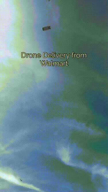 Xem Walmart giao hàng bằng drone