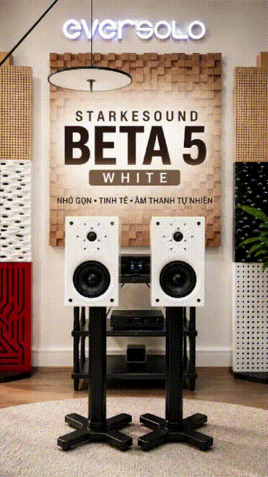 Starkesound Beta 5 (White) mang đến sự cân bằng giữa thiết kế tối giản và chất âm Hi-Fi giàu cảm...