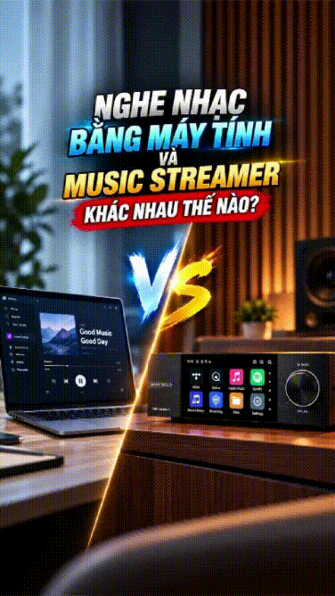 Nghe nhạc bằng máy tính và Music Streamer – khác nhau thế nào?